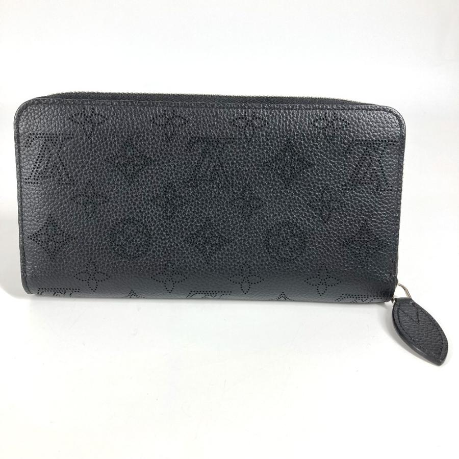 LOUIS VUITTON ルイヴィトン M61867 モノグラムマヒナ ジッピーウォレット ラウンドファスナー 長財布 ブラック レディース【中古】美品. | LOUIS VUITTON | 01