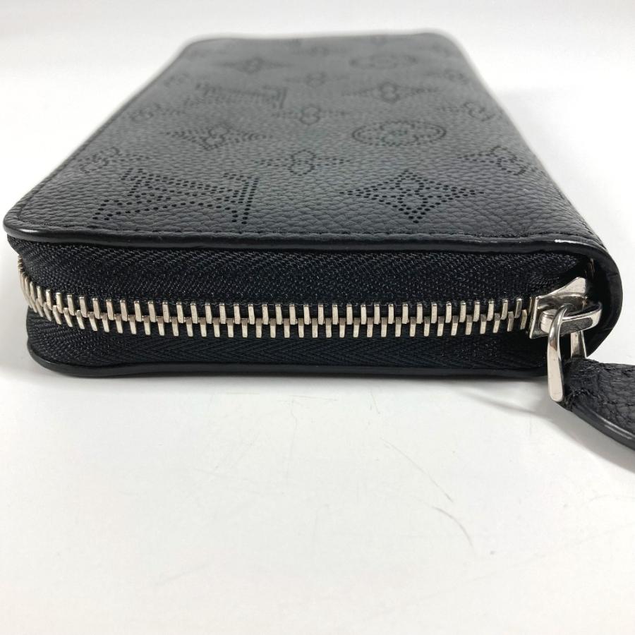 LOUIS VUITTON ルイヴィトン M61867 モノグラムマヒナ ジッピーウォレット ラウンドファスナー 長財布 ブラック レディース【中古】美品. | LOUIS VUITTON | 04