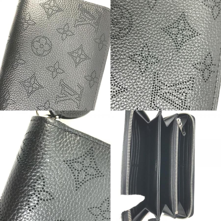 LOUIS VUITTON ルイヴィトン M61867 モノグラムマヒナ ジッピーウォレット ラウンドファスナー 長財布 ブラック レディース【中古】美品. | LOUIS VUITTON | 08