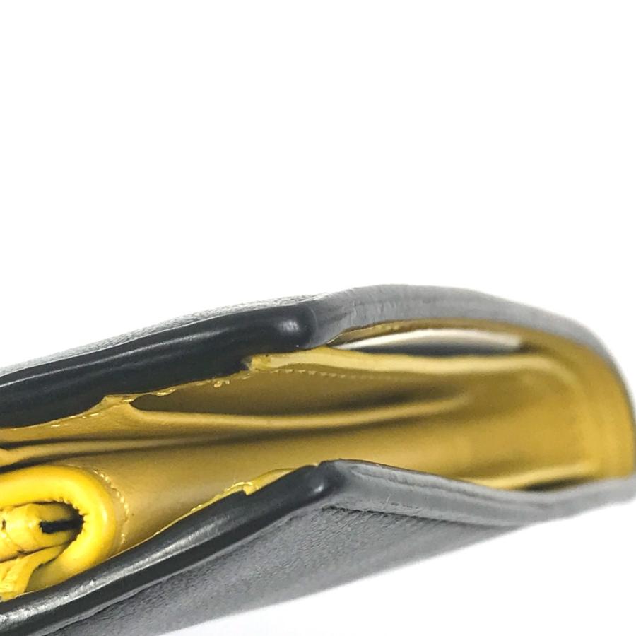 FENDI フェンディ 7M0001 ロゴ 財布 2つ折り財布 レザー ブラック メンズ【中古】 | FENDI | 04