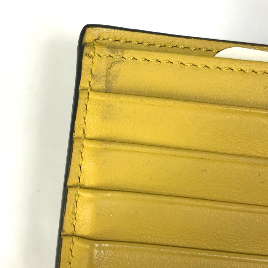 FENDI フェンディ 7M0001 ロゴ 財布 2つ折り財布 レザー ブラック メンズ【中古】 | FENDI | 08