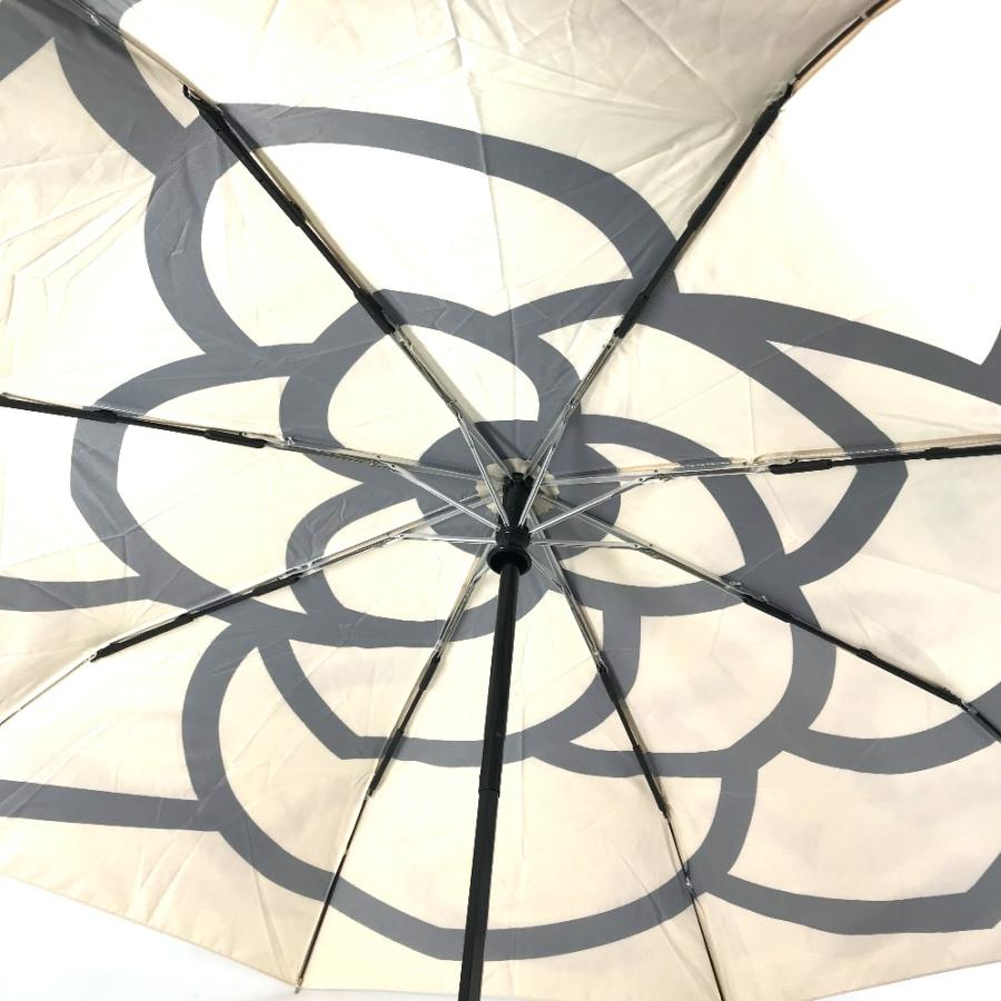 CHANEL シャネル ワンタッチ 折り畳み アンブレラ カメリア ココマーク 傘 ベージュ系 レディース【中古】 | CHANEL | 07