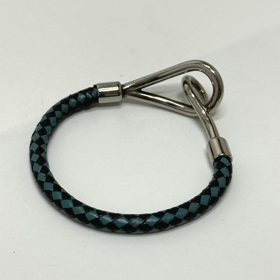 HERMES エルメス イントレチャート ジャンボ シングル ブレスレット レザー ブルー系 レディース【中古】 | HERMES | 01