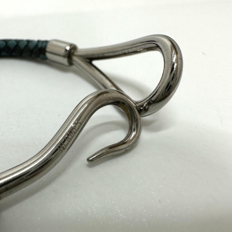 HERMES エルメス イントレチャート ジャンボ シングル ブレスレット レザー ブルー系 レディース【中古】 | HERMES | 03