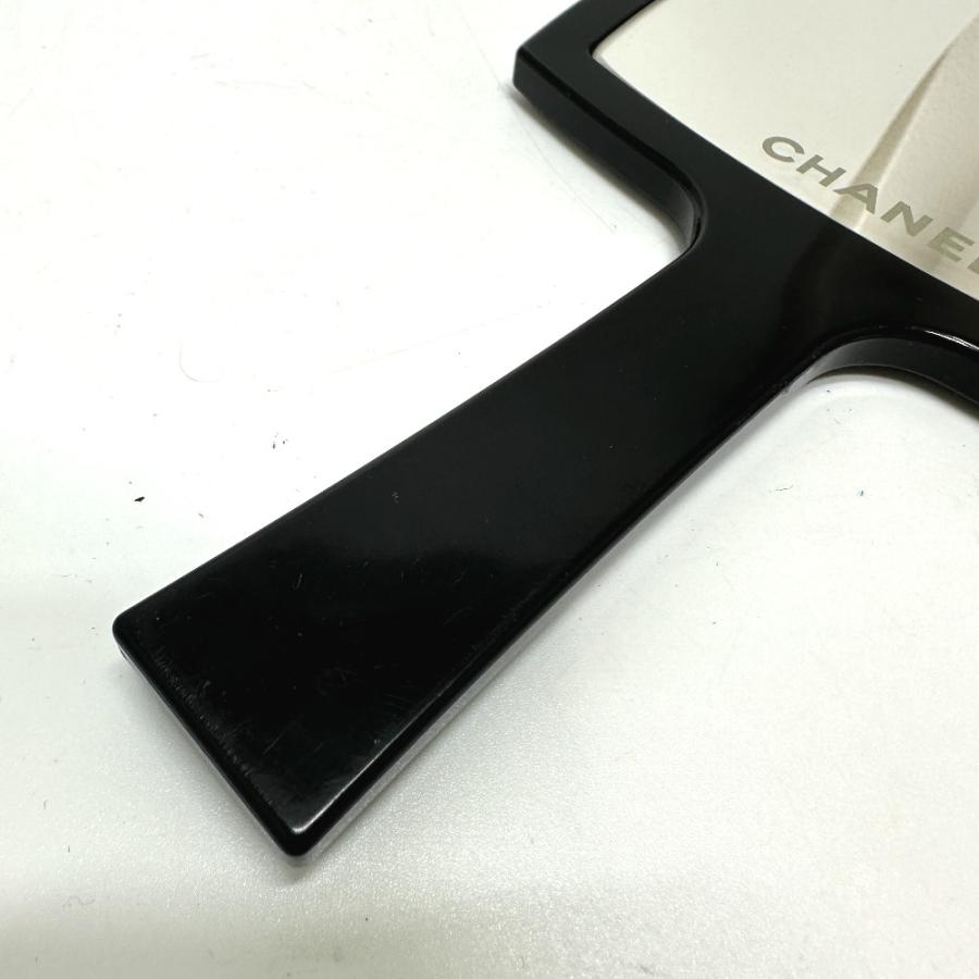 CHANEL シャネル 手鏡 ミラー ノベルティ CC ココマーク 鏡 ブラック レディース【中古】 | CHANEL | 02