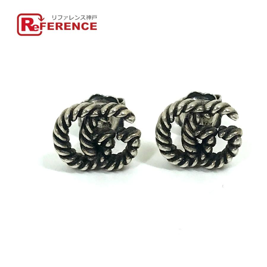 GUCCI グッチ ダブルG アクセサリー ロゴ GG マーモント ピアス シルバー レディース【中古】 | GUCCI