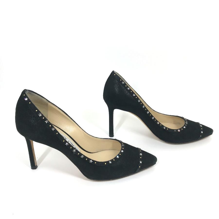 JIMMY CHOO スタースタッズ パンプス ブラック JIMMY CHOO ジミーチュウ スター スタッズ ハイヒール パンプス