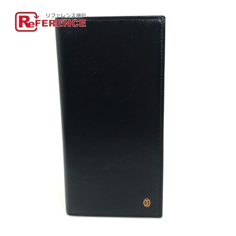 CARTIER カルティエ 札入れ 2つ折り ウォレット  長財布 ブラック メンズ【中古】 | Cartier