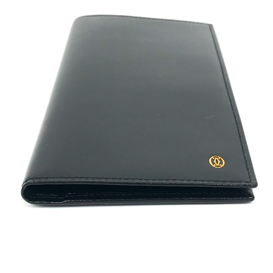 CARTIER カルティエ 札入れ 2つ折り ウォレット  長財布 ブラック メンズ【中古】 | Cartier | 03