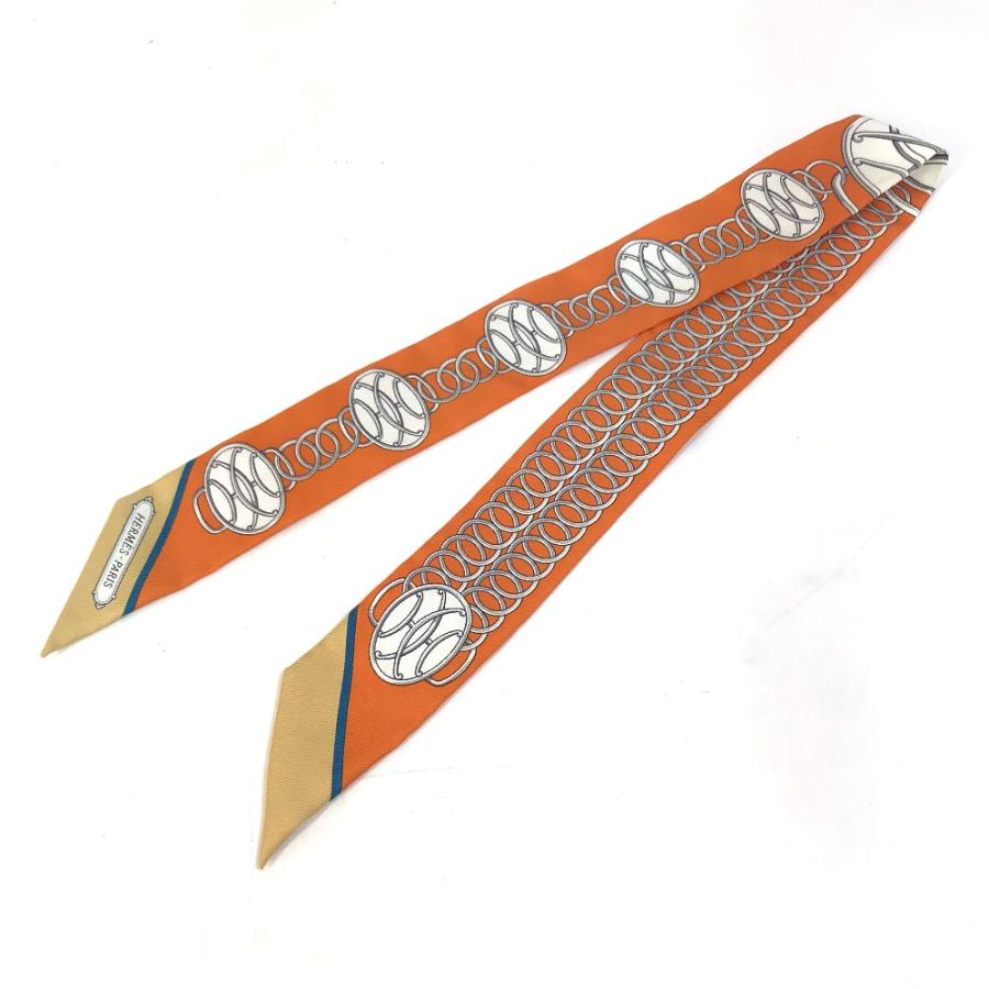 HERMES エルメス ツイリー リフト・プロフィール スカーフ オレンジ レディース【中古】 | HERMES | 02