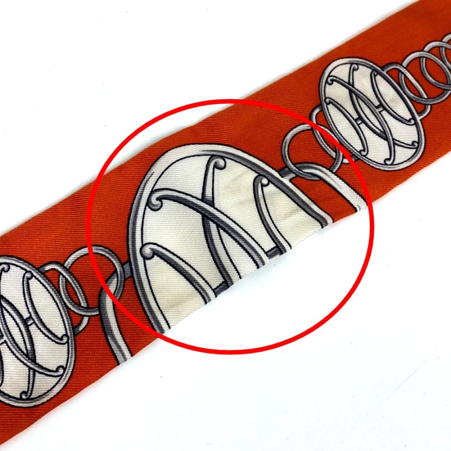 HERMES エルメス ツイリー リフト・プロフィール スカーフ オレンジ レディース【中古】 | HERMES | 05