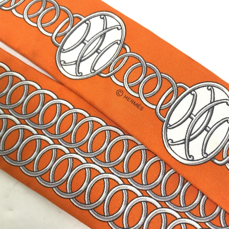 HERMES エルメス ツイリー リフト・プロフィール スカーフ オレンジ レディース【中古】 | HERMES | 07