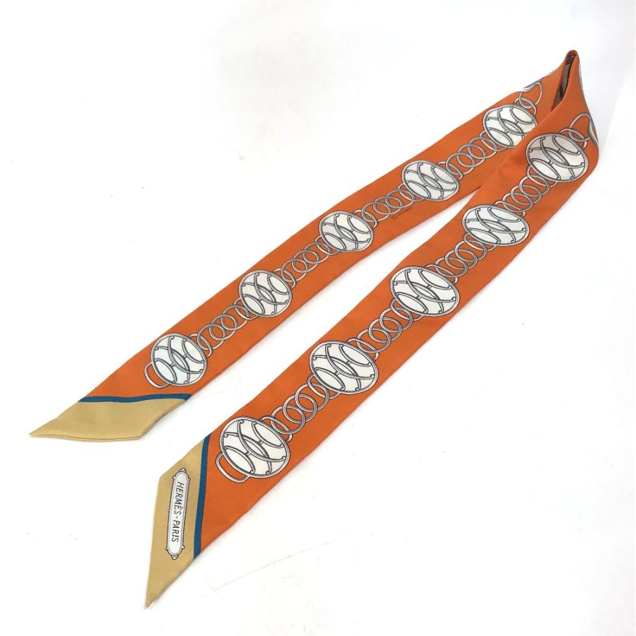 HERMES エルメス ツイリー リフト・プロフィール スカーフ オレンジ レディース【中古】 | HERMES | 08