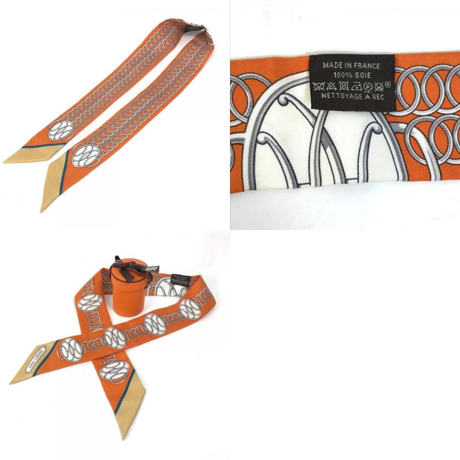 HERMES エルメス ツイリー リフト・プロフィール スカーフ オレンジ レディース【中古】 | HERMES | 09