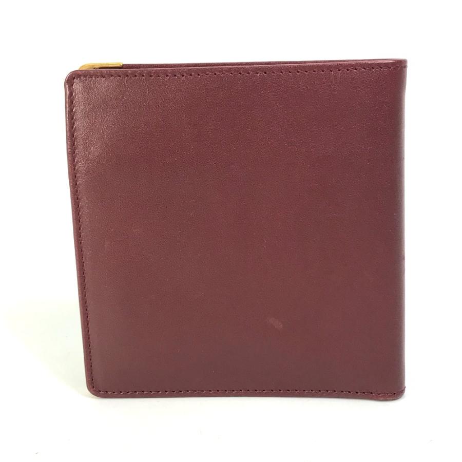 美品 CARTIER カルティエ マストライン 2つ折り財布 ボルドー レディース【中古】 | Cartier | 01