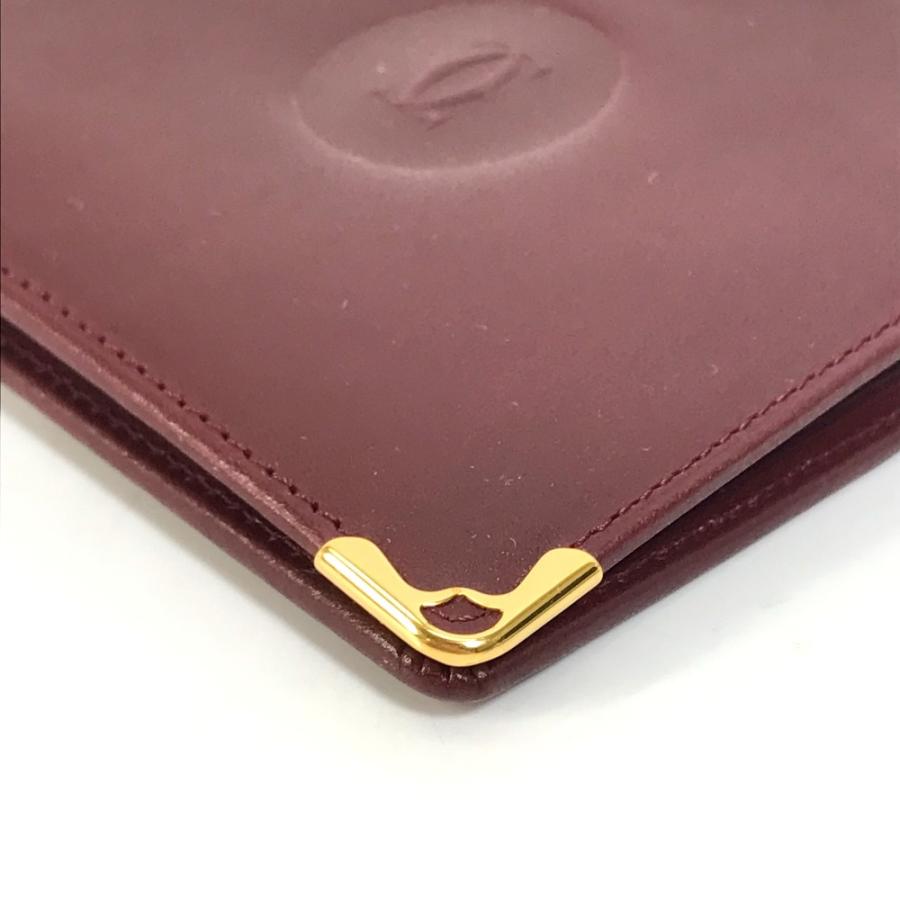 美品 CARTIER カルティエ マストライン 2つ折り財布 ボルドー レディース【中古】 | Cartier | 04