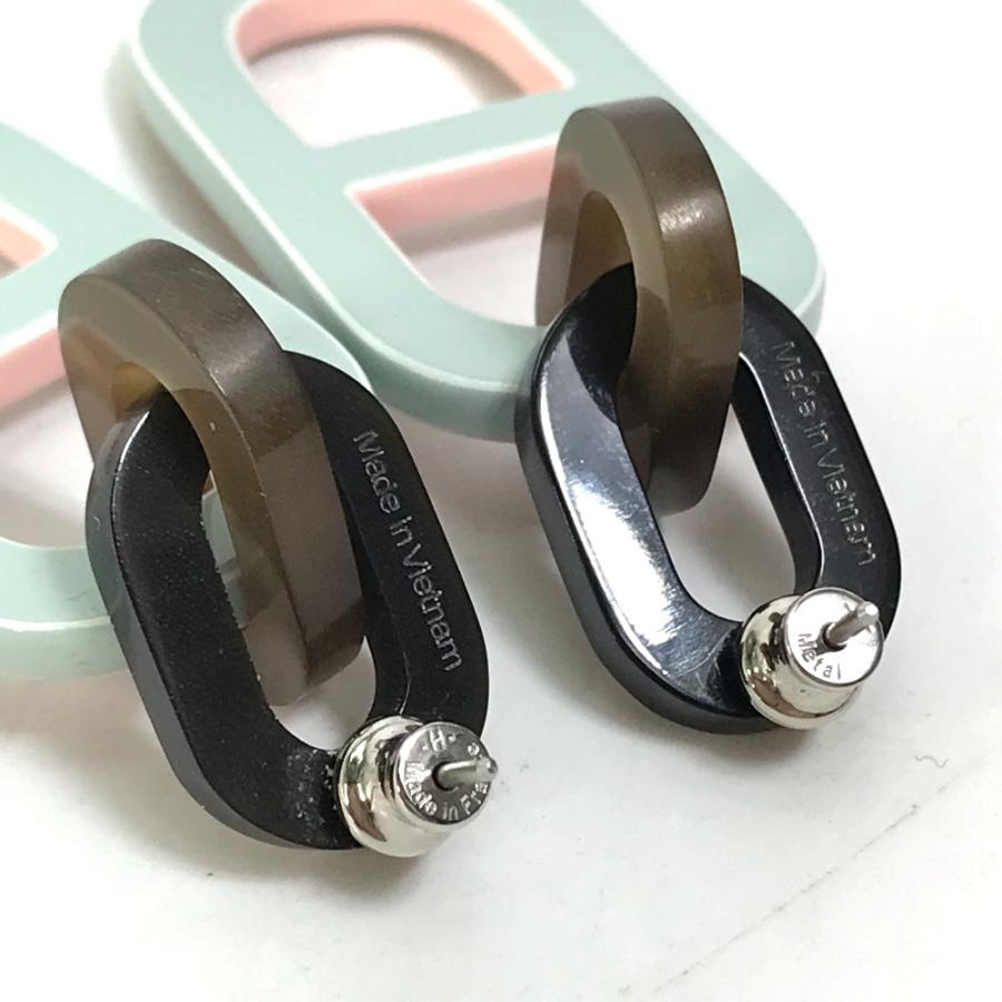 HERMES エルメス シェーヌダンクル ピグマン アクセサリー 馬蹄モチーフ ピアス ピンク系 レディース【中古】 | HERMES | 07