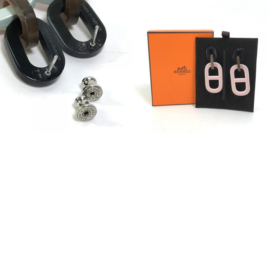 HERMES エルメス シェーヌダンクル ピグマン アクセサリー 馬蹄モチーフ ピアス ピンク系 レディース【中古】 | HERMES | 09