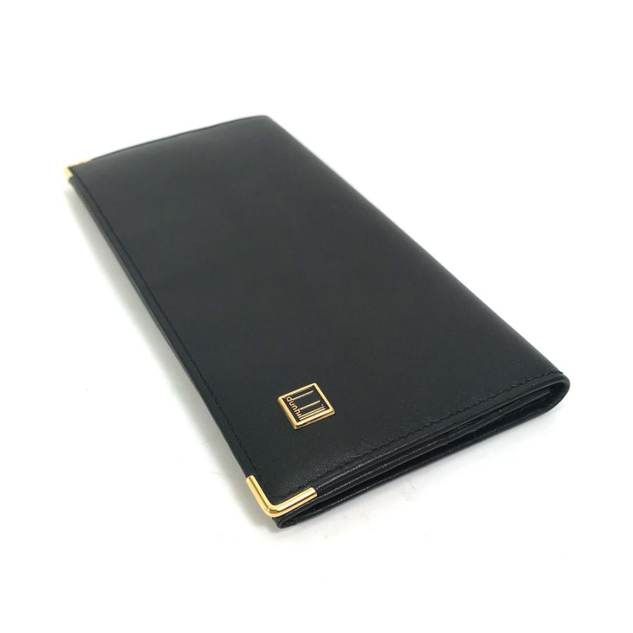 新品同様 Dunhill ダンヒル 2つ折り ロゴ 長財布 ブラック メンズ【中古】 | dunhill | 02