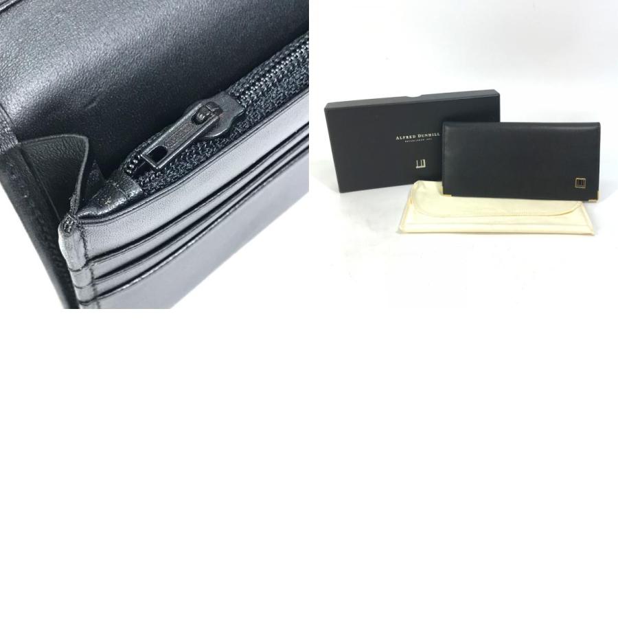 新品同様 Dunhill ダンヒル 2つ折り ロゴ 長財布 ブラック メンズ【中古】 | dunhill | 09