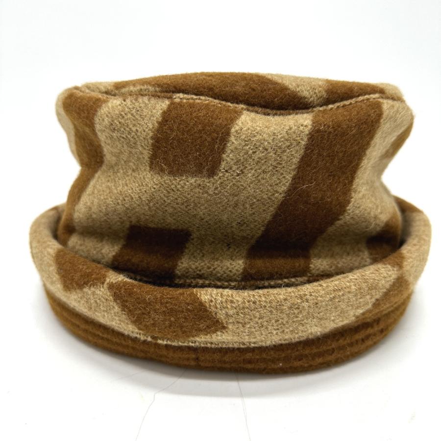 HERMES エルメス キャメルハット Hロゴ 帽子 ブラウン レディース【中古】 | HERMES | 01