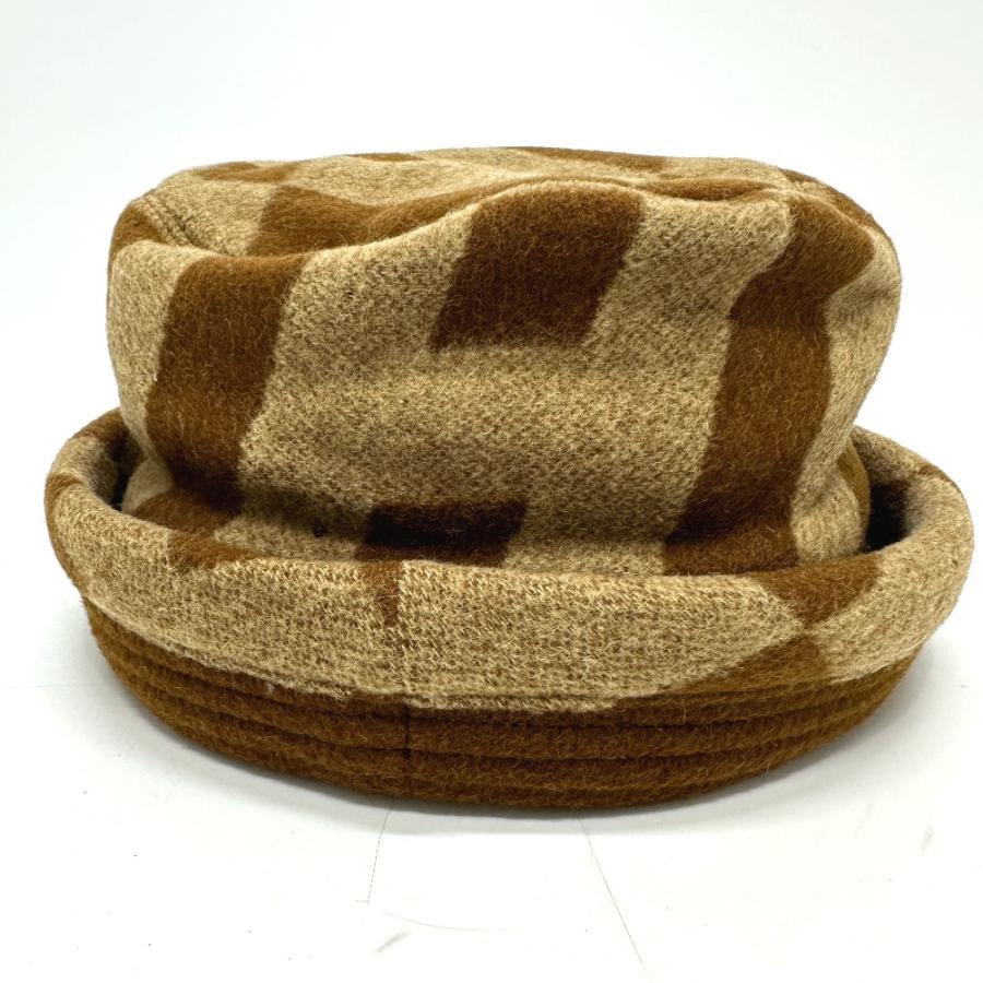 HERMES エルメス キャメルハット Hロゴ 帽子 ブラウン レディース【中古】 | HERMES | 03