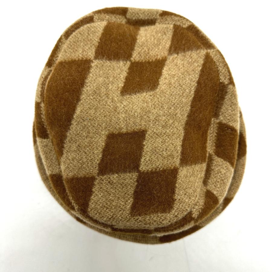 HERMES エルメス キャメルハット Hロゴ 帽子 ブラウン レディース【中古】 | HERMES | 05