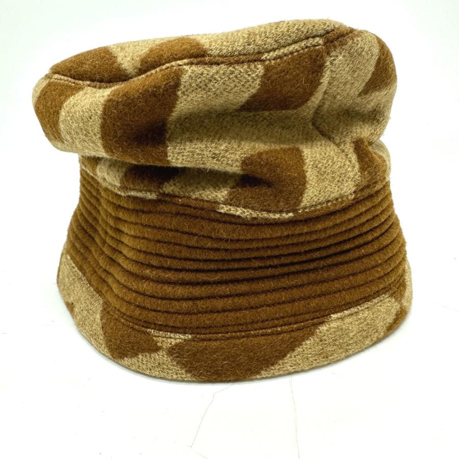 HERMES エルメス キャメルハット Hロゴ 帽子 ブラウン レディース【中古】 | HERMES | 07