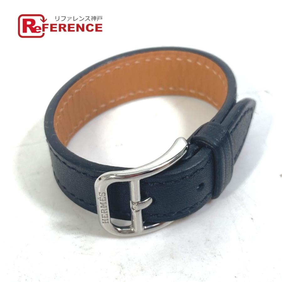 新品同様 HERMES エルメス ベルトモチーフ スカーフリング ブラック レディース【中古】 | HERMES