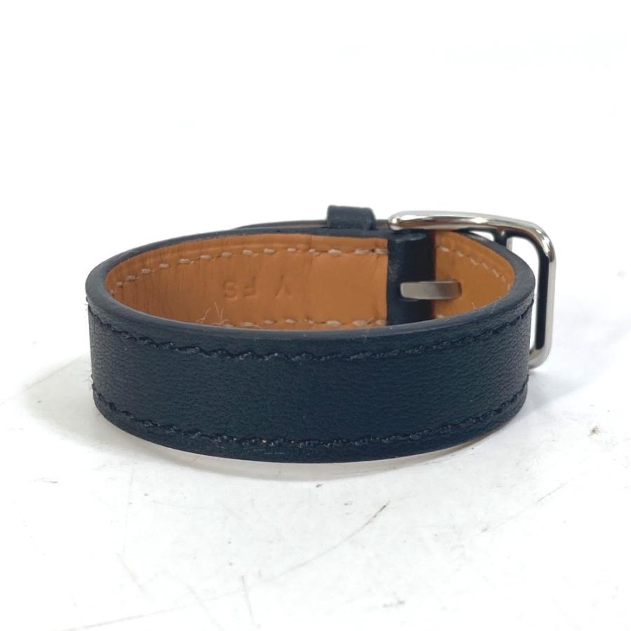 新品同様 HERMES エルメス ベルトモチーフ スカーフリング ブラック レディース【中古】 | HERMES | 01