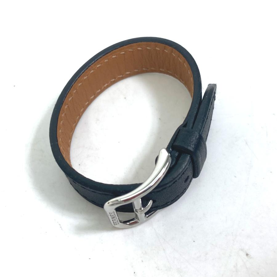 新品同様 HERMES エルメス ベルトモチーフ スカーフリング ブラック レディース【中古】 | HERMES | 04