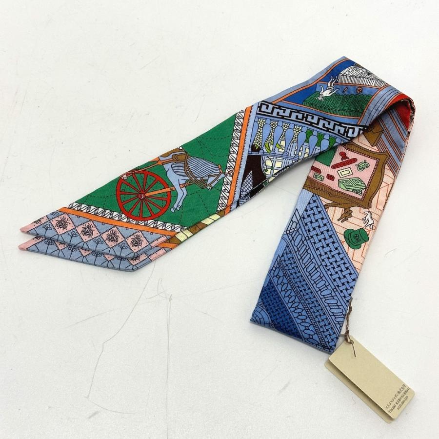 未使用 HERMES エルメス ツイリー オブジェ ドゥ キュリオジテ ファッション小物  スカーフ グリーン レディース【中古】 | HERMES | 01