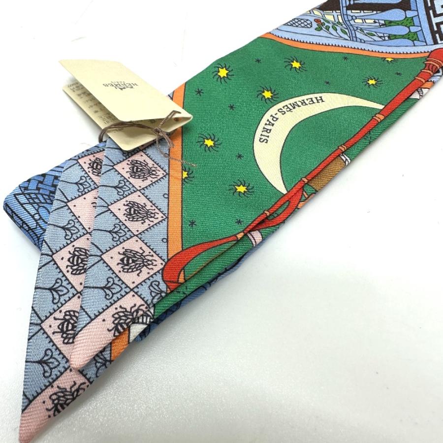 未使用 HERMES エルメス ツイリー オブジェ ドゥ キュリオジテ ファッション小物  スカーフ グリーン レディース【中古】 | HERMES | 05
