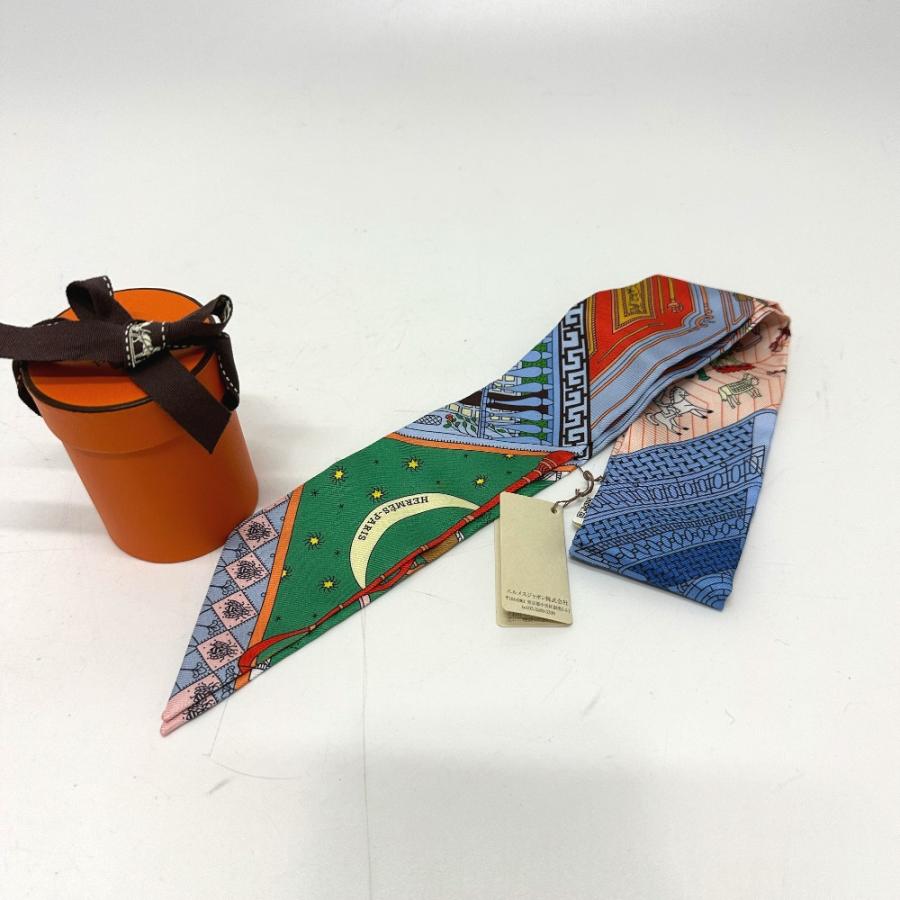 未使用 HERMES エルメス ツイリー オブジェ ドゥ キュリオジテ ファッション小物  スカーフ グリーン レディース【中古】 | HERMES | 06