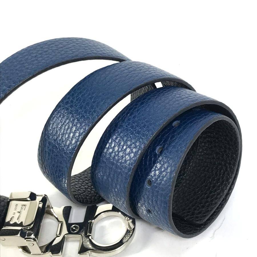 Salvatore Ferragamo サルヴァトーレフェラガモ リバーシブル ファッション小物 ガンチーニ ベルト ネイビー×ブラック レディース【中古】 |  | 03