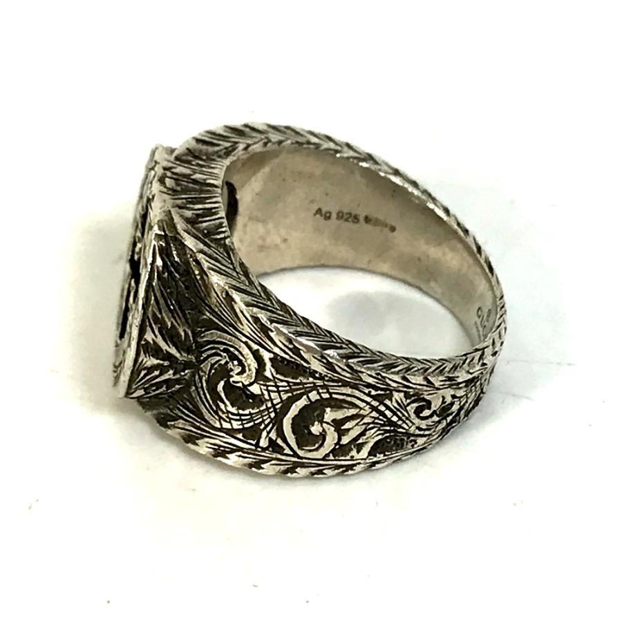 GUCCI グッチ 455302 インターロッキングG アクセサリー リング・指輪 シルバー メンズ【中古】 | GUCCI | 01