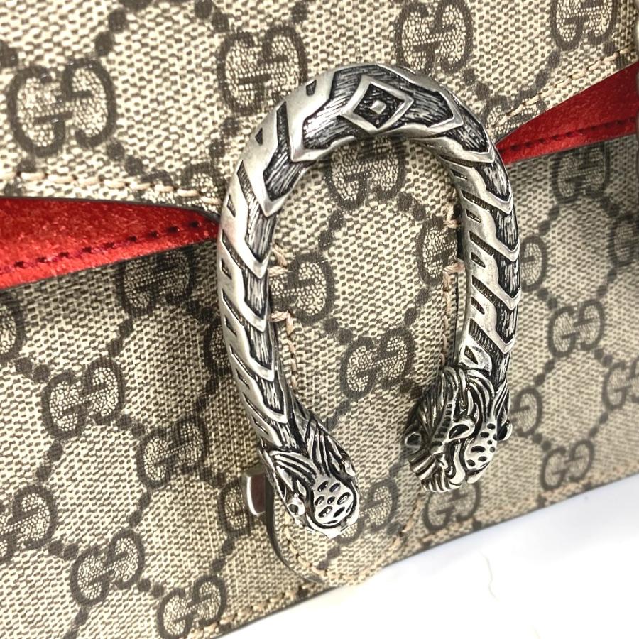 GUCCI グッチ 421970 ディオニュソス チェーン 斜め掛け カバン GG ショルダーバッグ ベージュ レディース【中古】 | GUCCI | 04