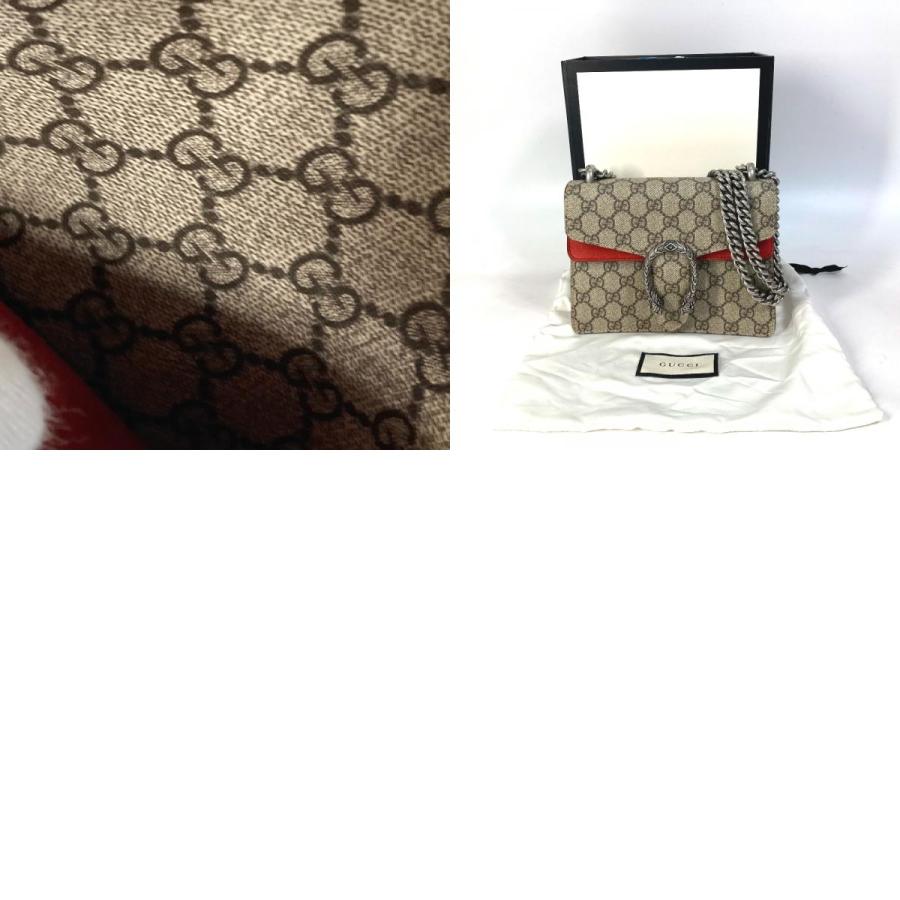 GUCCI グッチ 421970 ディオニュソス チェーン 斜め掛け カバン GG ショルダーバッグ ベージュ レディース【中古】 | GUCCI | 09