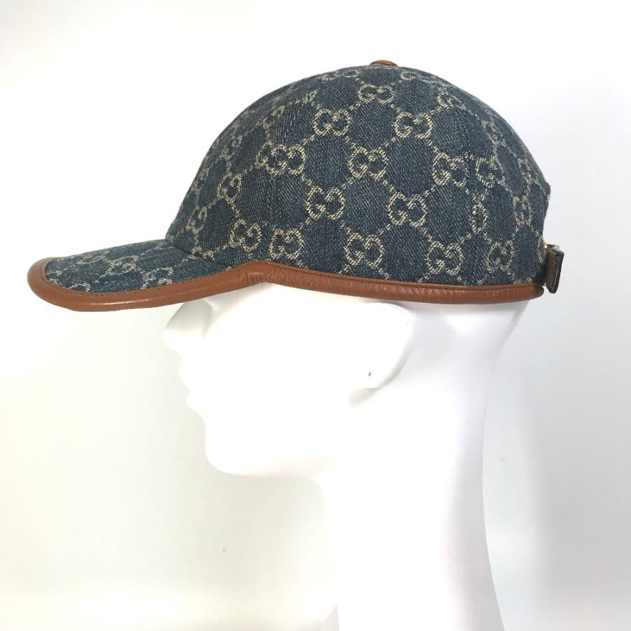 GUCCI（グッチ） 656206 GG ロゴ 帽子 キャップ帽 ベースボール デニム