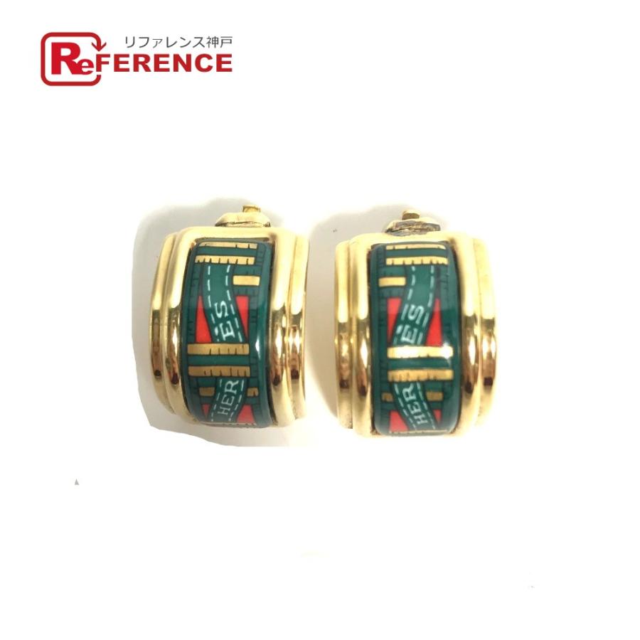 HERMES エルメス エマイユ アクセサリー アクセサリー イヤリング グリーン レディース【中古】 | HERMES