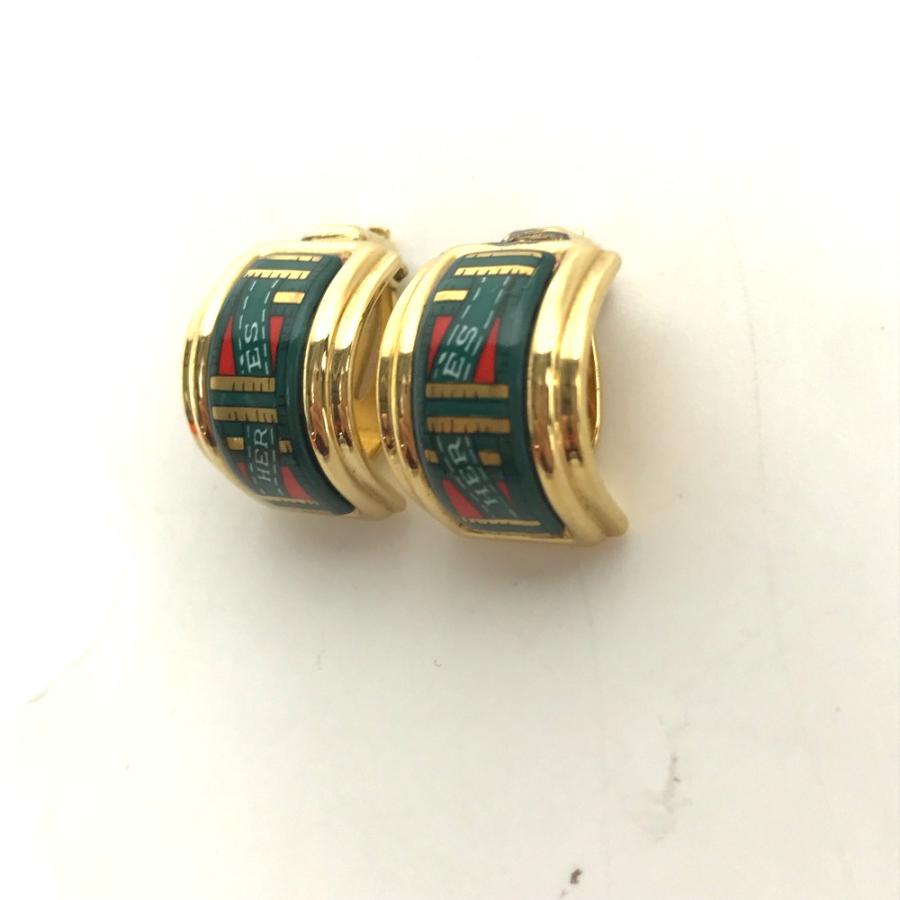 HERMES エルメス エマイユ アクセサリー アクセサリー イヤリング グリーン レディース【中古】 | HERMES | 03