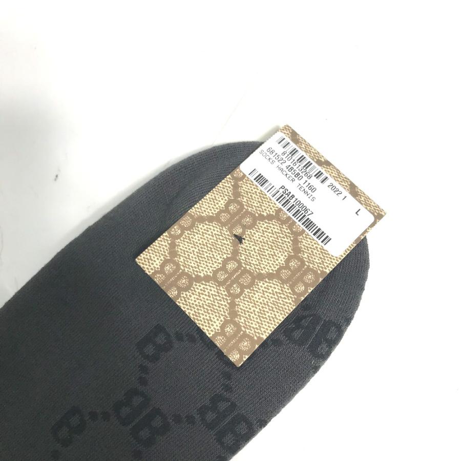 未使用 BALENCIAGA バレンシアガ 681522 ソックス ロゴ BB 靴下 ダークグレー系 メンズ【中古】 | BALENCIAGA | 07
