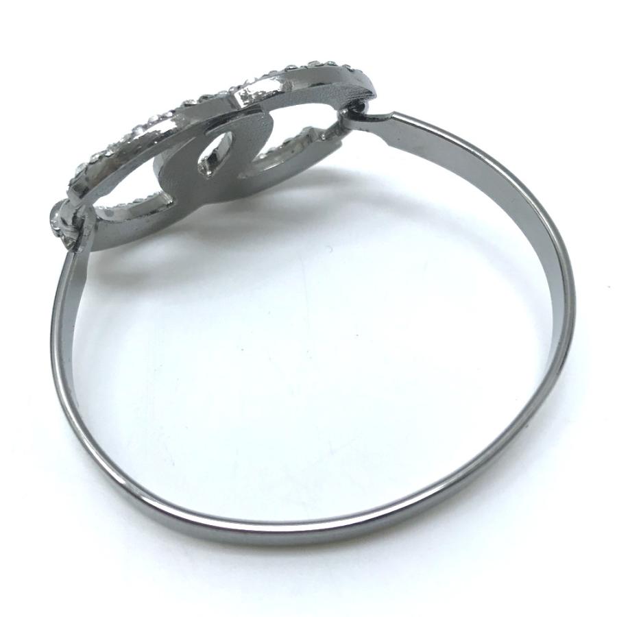 CHANEL シャネル ココマーク CC ラインストーン 04A アクセサリー ブレスレット シルバー【中古】 | CHANEL | 04