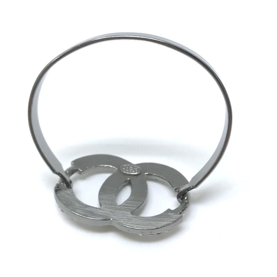 CHANEL シャネル ココマーク CC ラインストーン 04A アクセサリー ブレスレット シルバー【中古】 | CHANEL | 06