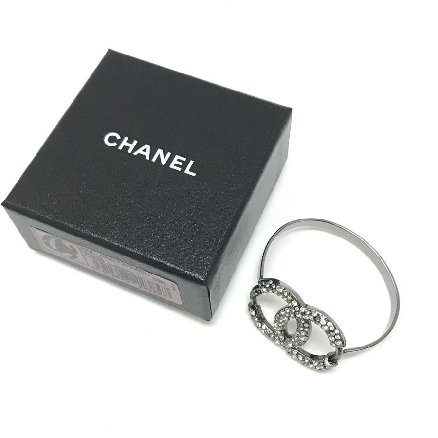 CHANEL シャネル ココマーク CC ラインストーン 04A アクセサリー ブレスレット シルバー【中古】 | CHANEL | 08