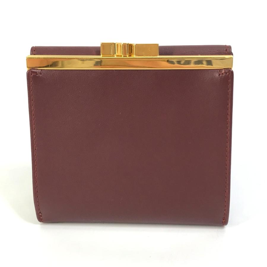 新品同様 CARTIER カルティエ がま口 マストライン 2つ折り財布 ボルドー系 レディース【中古】 | Cartier | 01