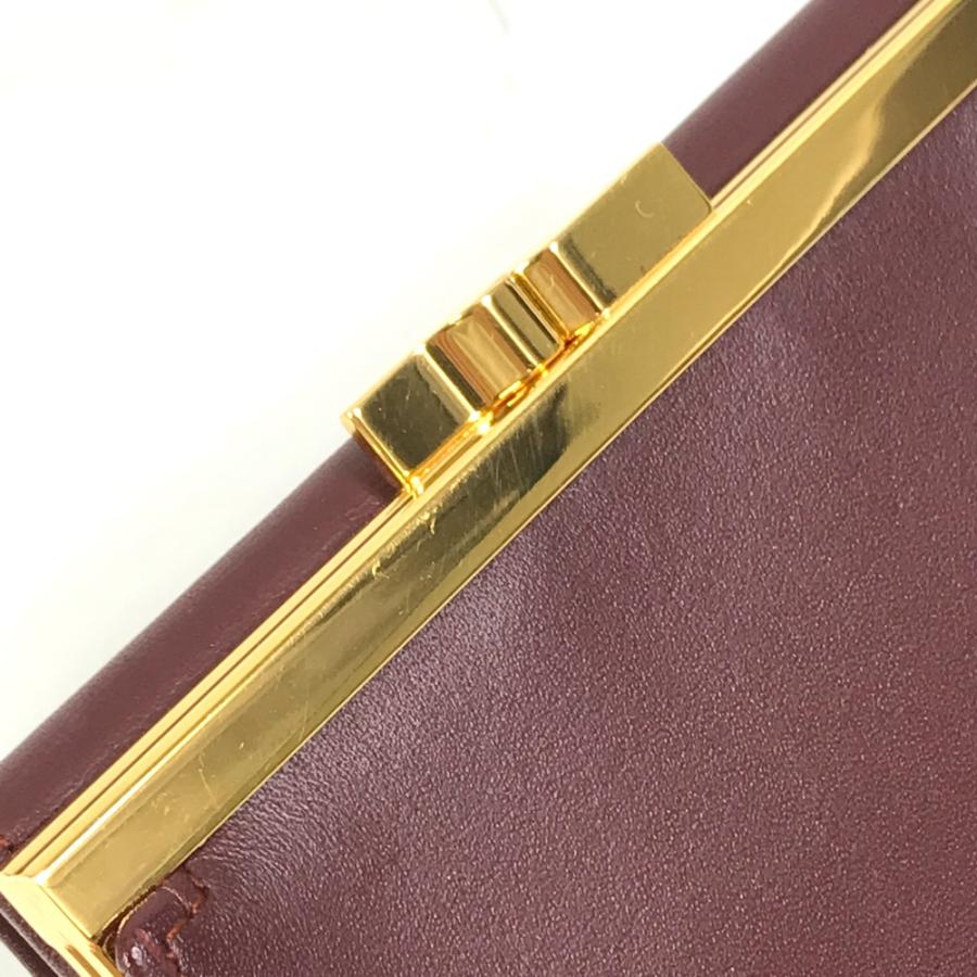 新品同様 CARTIER カルティエ がま口 マストライン 2つ折り財布 ボルドー系 レディース【中古】 | Cartier | 07