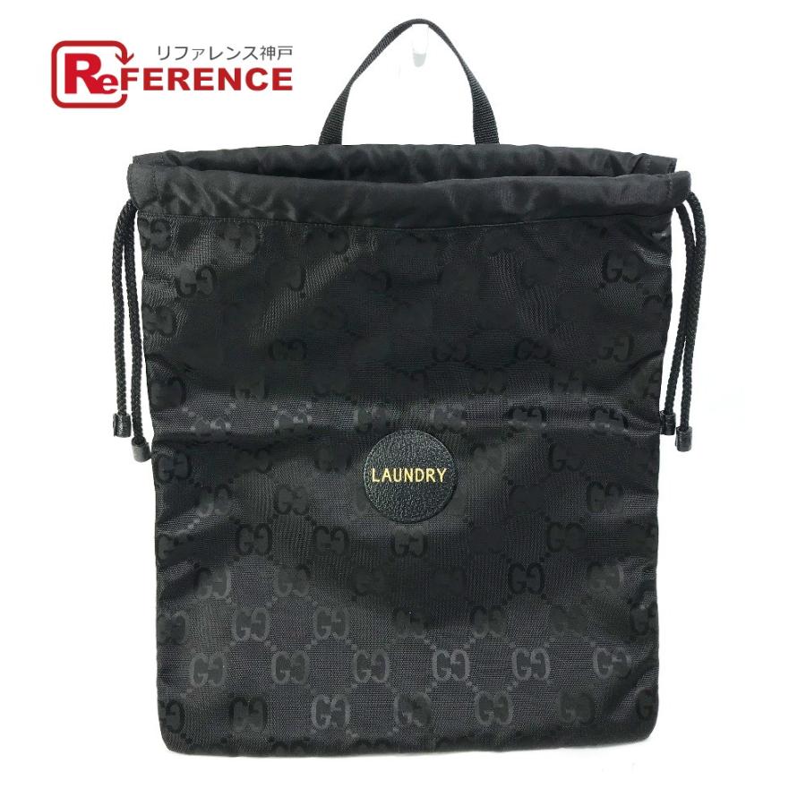 未使用 GUCCI グッチ 674247 ランドリーバッグ オフザグリッド GG ハンドバッグ ブラック ユニセックス【中古】 | GUCCI