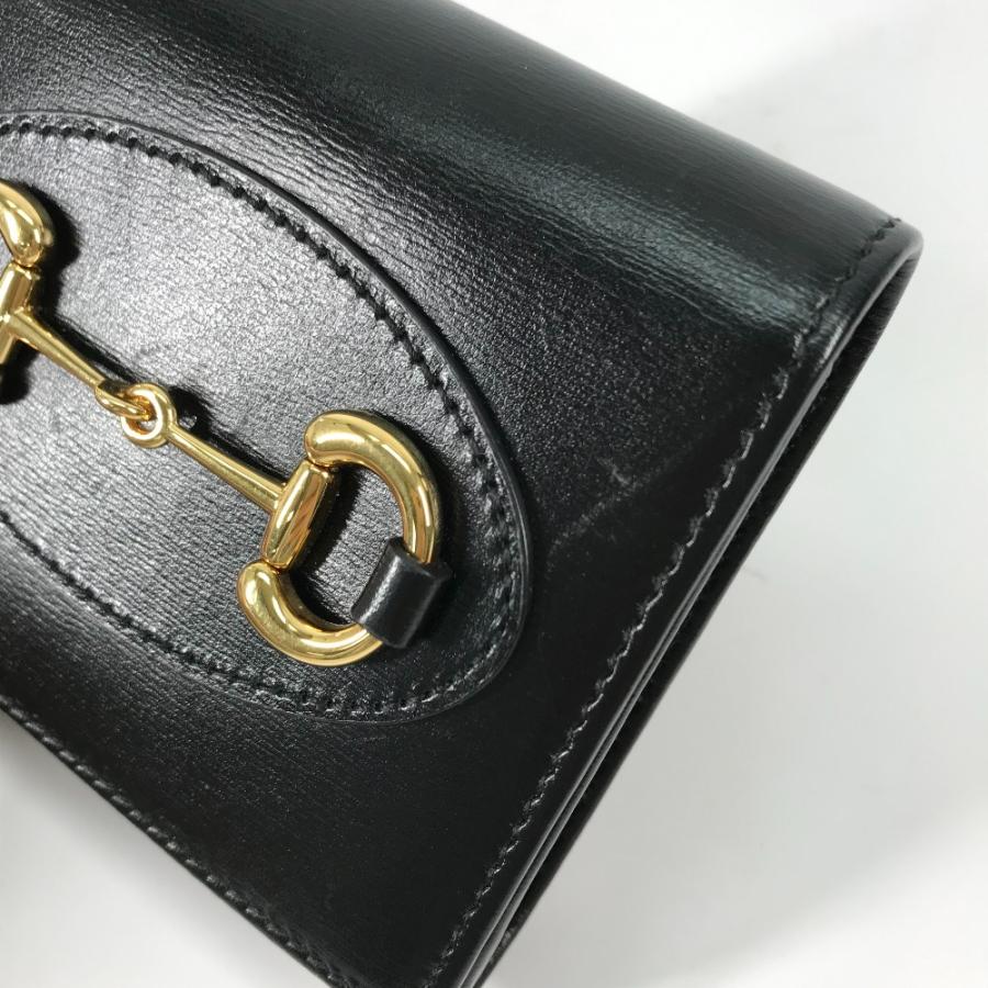 GUCCI グッチ 621891 ホースビット ミディアムウォレット 2つ折り財布 ブラック レディース【中古】 | GUCCI | 05