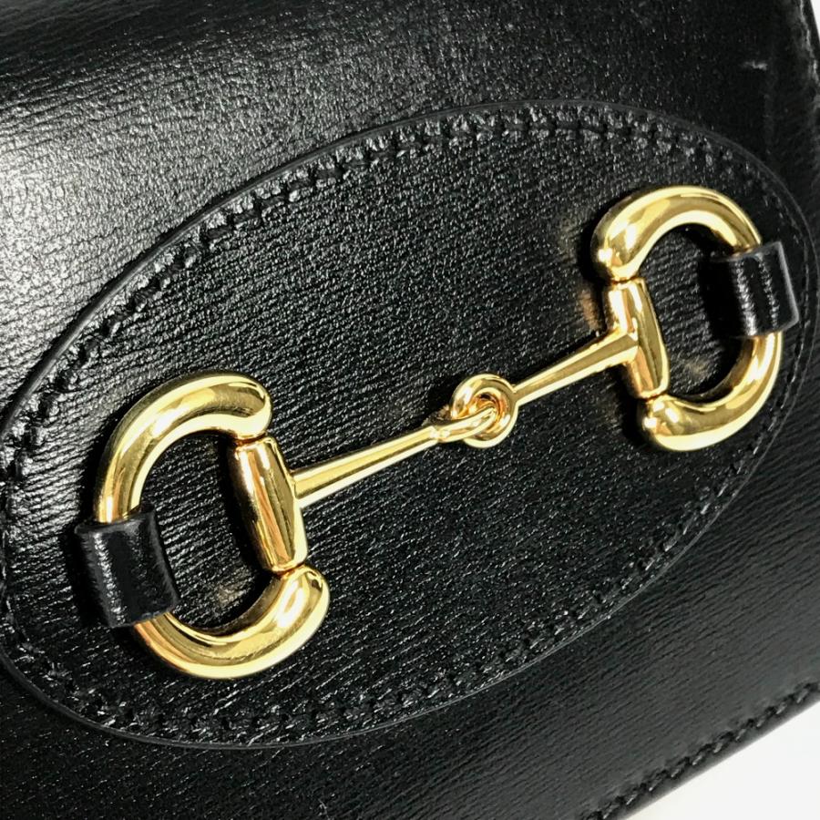 GUCCI グッチ 621891 ホースビット ミディアムウォレット 2つ折り財布 ブラック レディース【中古】 | GUCCI | 07